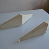 Pair of modernist reconstruction wall lamps