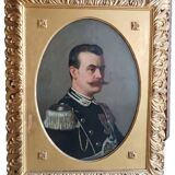 Antique painting portrait of a military gentleman, Arturo FALDI (Florence 1856-1911)