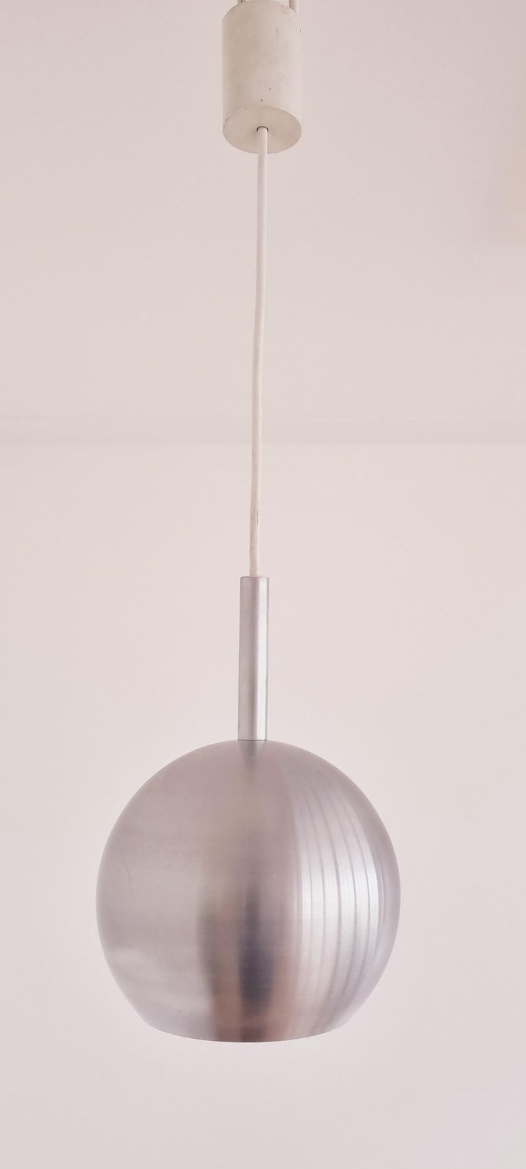 Midcentury Design Ball Pendant ERCO, Germany, 1970s