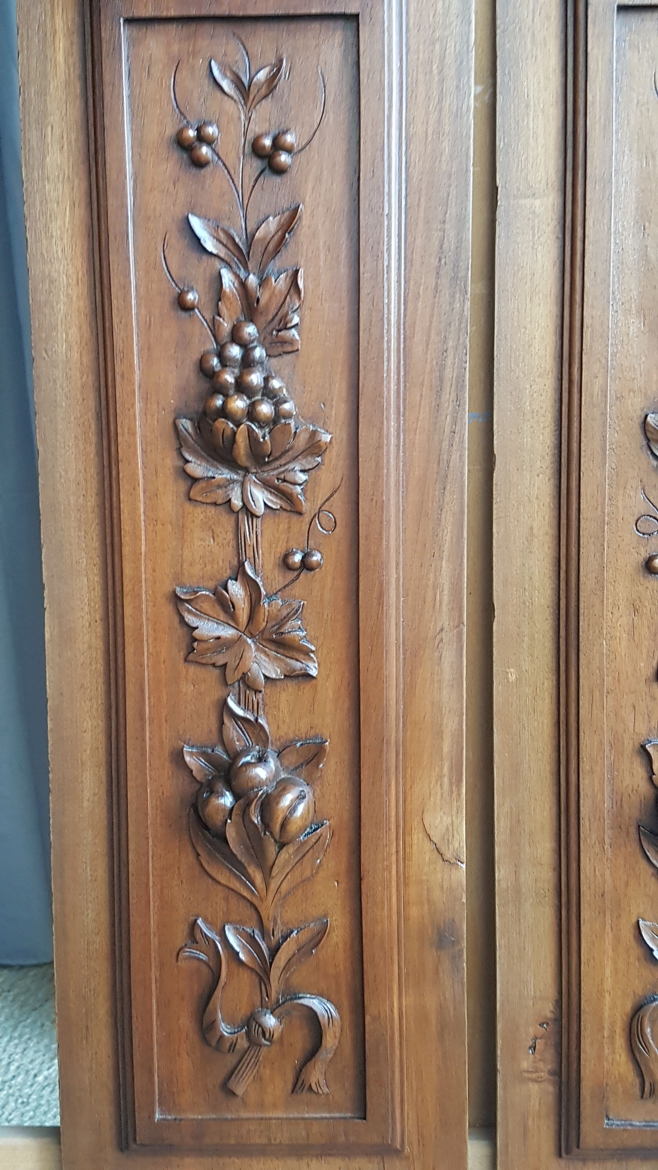 Pair of decorative panels former 19th century