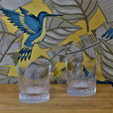 Four G. Durand crystal whiskey glasses