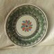 Earthenware plate from forges leseaux cul noir sponge decoration late 19th century