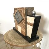 Marble art deco laying clock