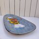 Fish service, Niderviller earthenware, vintage