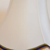 2 handmade lampshades in satin silk canvas