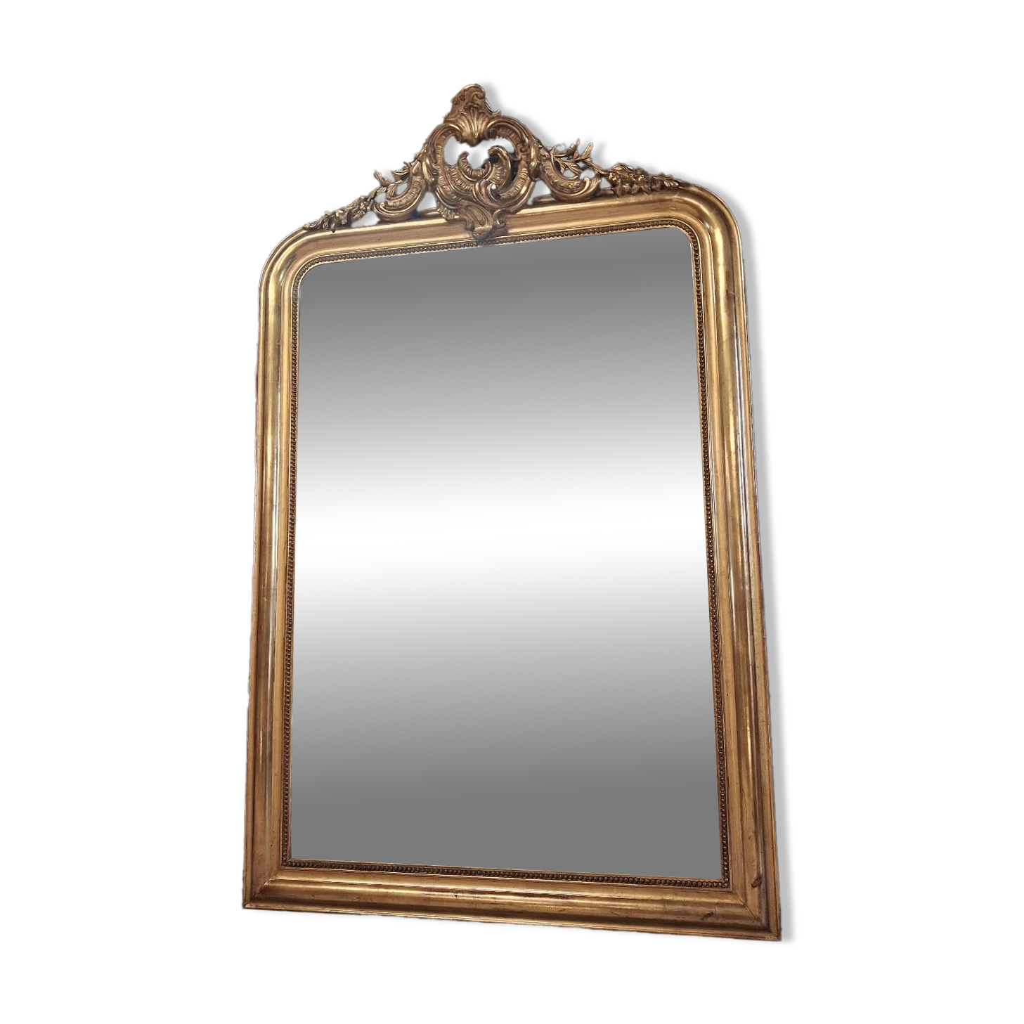 Louis Philippe mirror with pediment 154 x 98