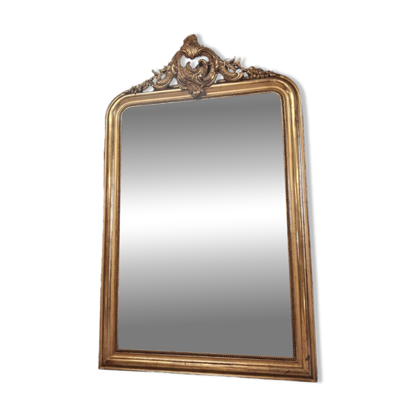 Miroir Louis Philippe à fronton