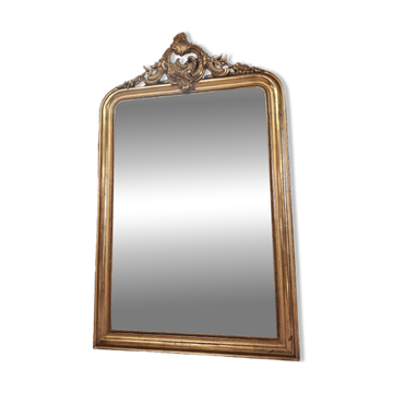 Louis Philippe mirror with pediment 154 x 98