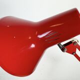 Vintage Italian Red Architect Table Lamp, 1970s