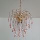 Pendants chandelier drops crystal of Murano circa 1980