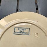 4 plates iron earth Royat sarreguemines U&C