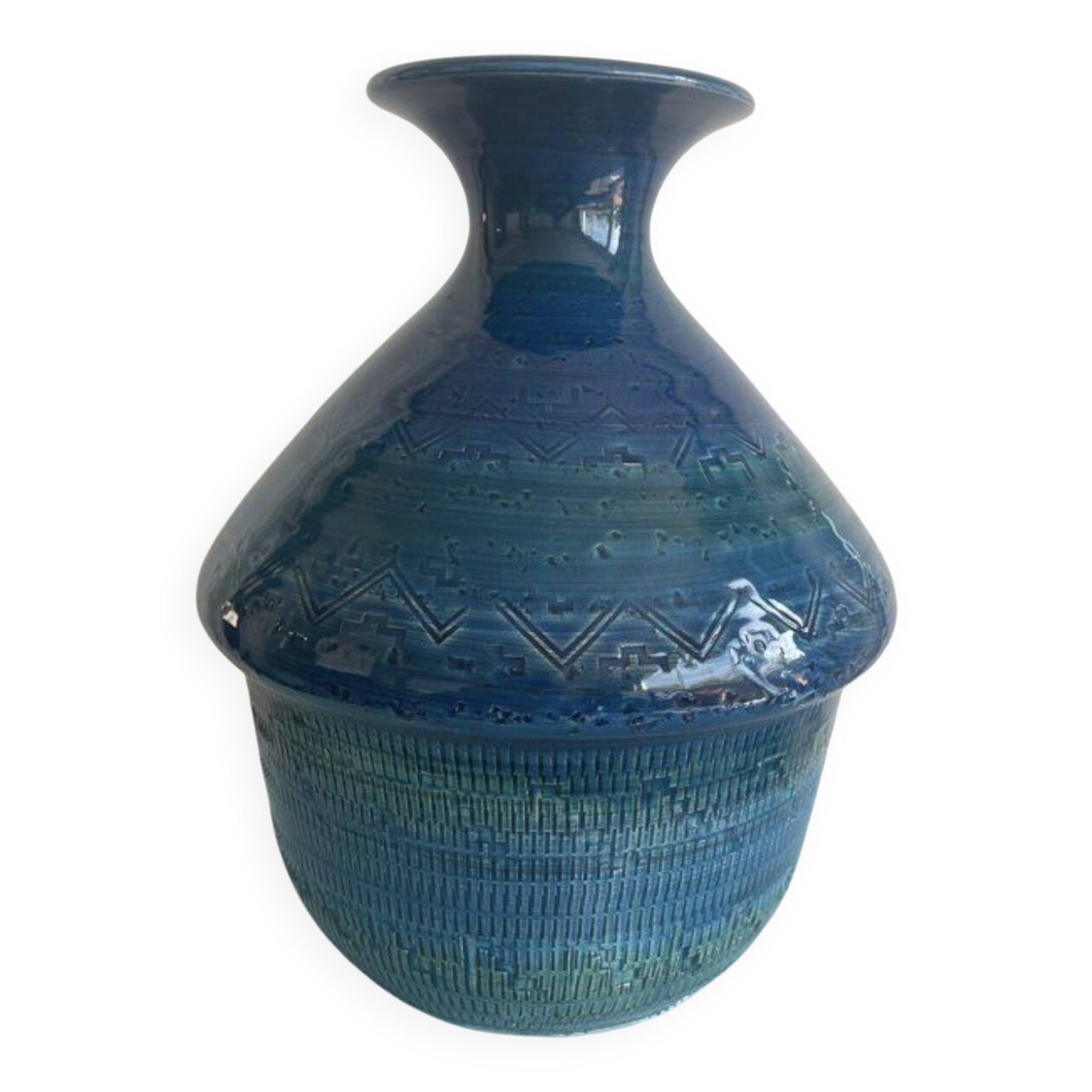 Ceramic vase Rimini Aldo Londi Bitossi 1960