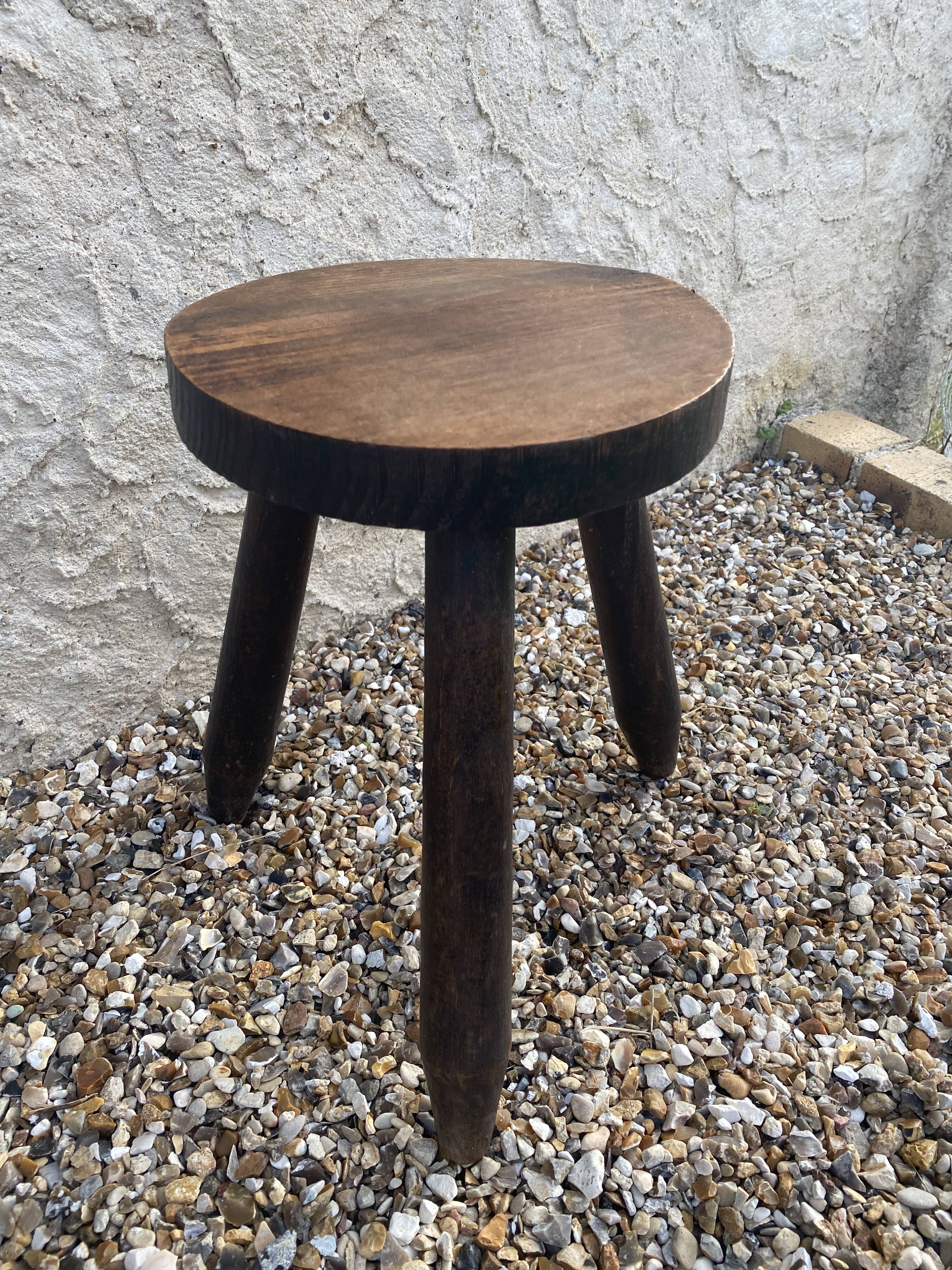 Brutalist tripod stool