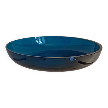 Vide poche années 70 cristal bleu