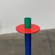 Postmodern German candlesticks by SKS, West Germany, set of 3.