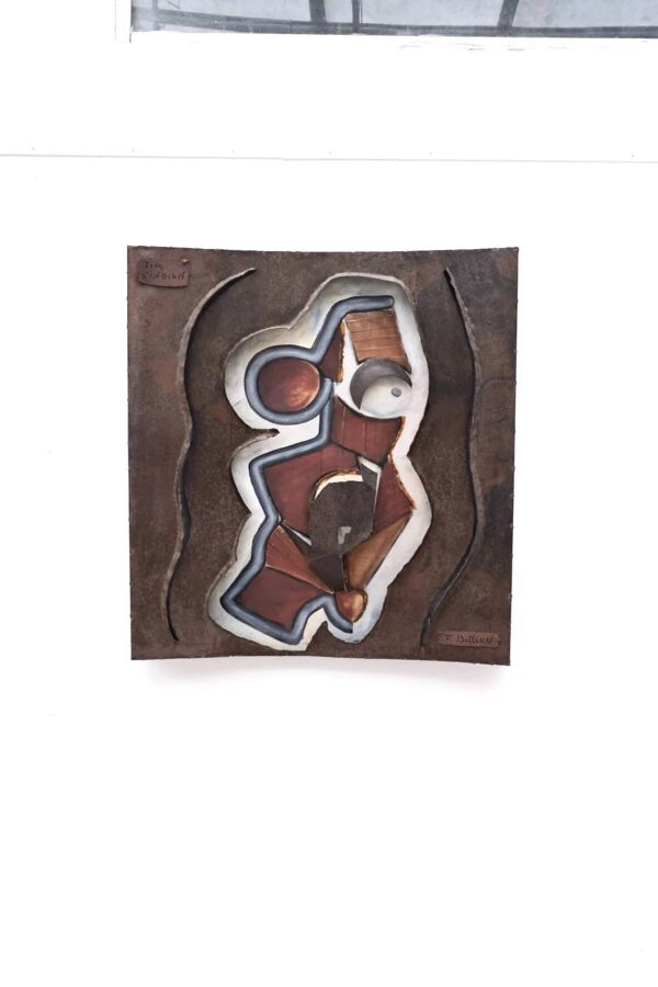 Peinture Sculpture murale « Jim l’Indien » de F BILLION