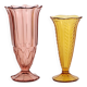 Paire de vases en verre coloré de la période Art Déco