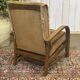 1930s English bridge chair in beech.