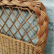 Vintage 50s rattan headboard