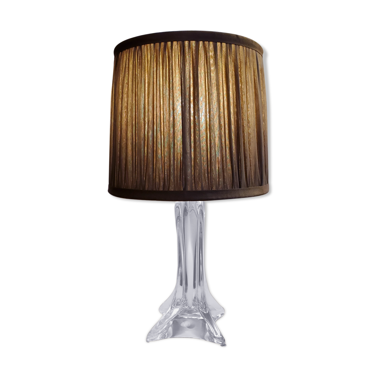 70's Crystal Foot Lamp