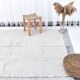 7x12 Soft Pastel Blue Handmade Vintage Rug, 206x357Cm