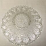 Cut crystal fruit bowl basket centerpiece vintage dish 33cm