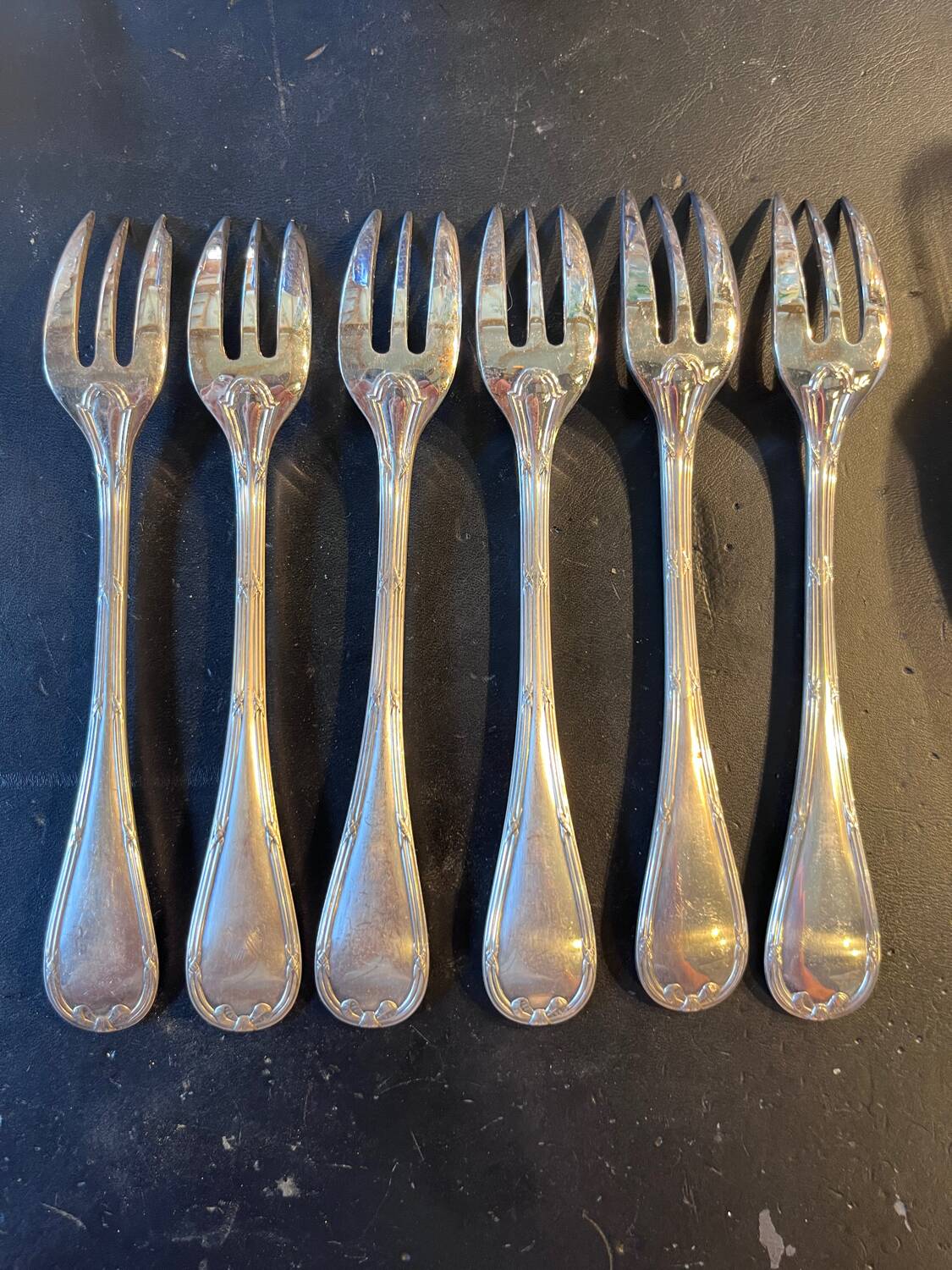 Fourchettes à gâteaux christofle