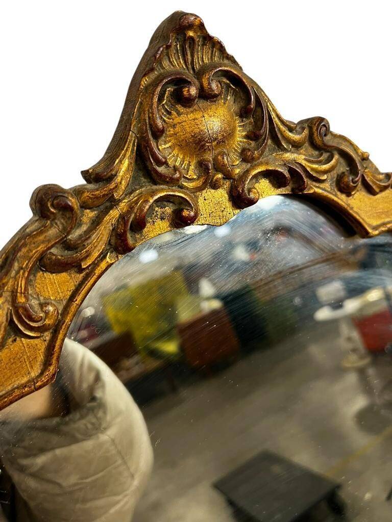 Vintage gold baroque mirror / wall mirror