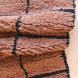 Contemporary Brown Rug - 256 x 216 cm