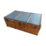 old wooden trunk