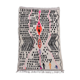 Berber carpet Azilal Black patterns