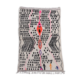 Tapis Berbère Azilal Motifs noirs