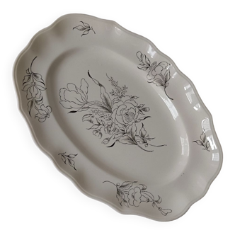 Plat en céramique Lunéville