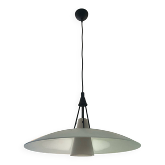 Postmodern Helestra Leuchten pendant light in opaline and frosted glass