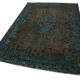Hand-Knotted Distressed Oriental 1980s 172 cm x 271 cm Brown Carpet