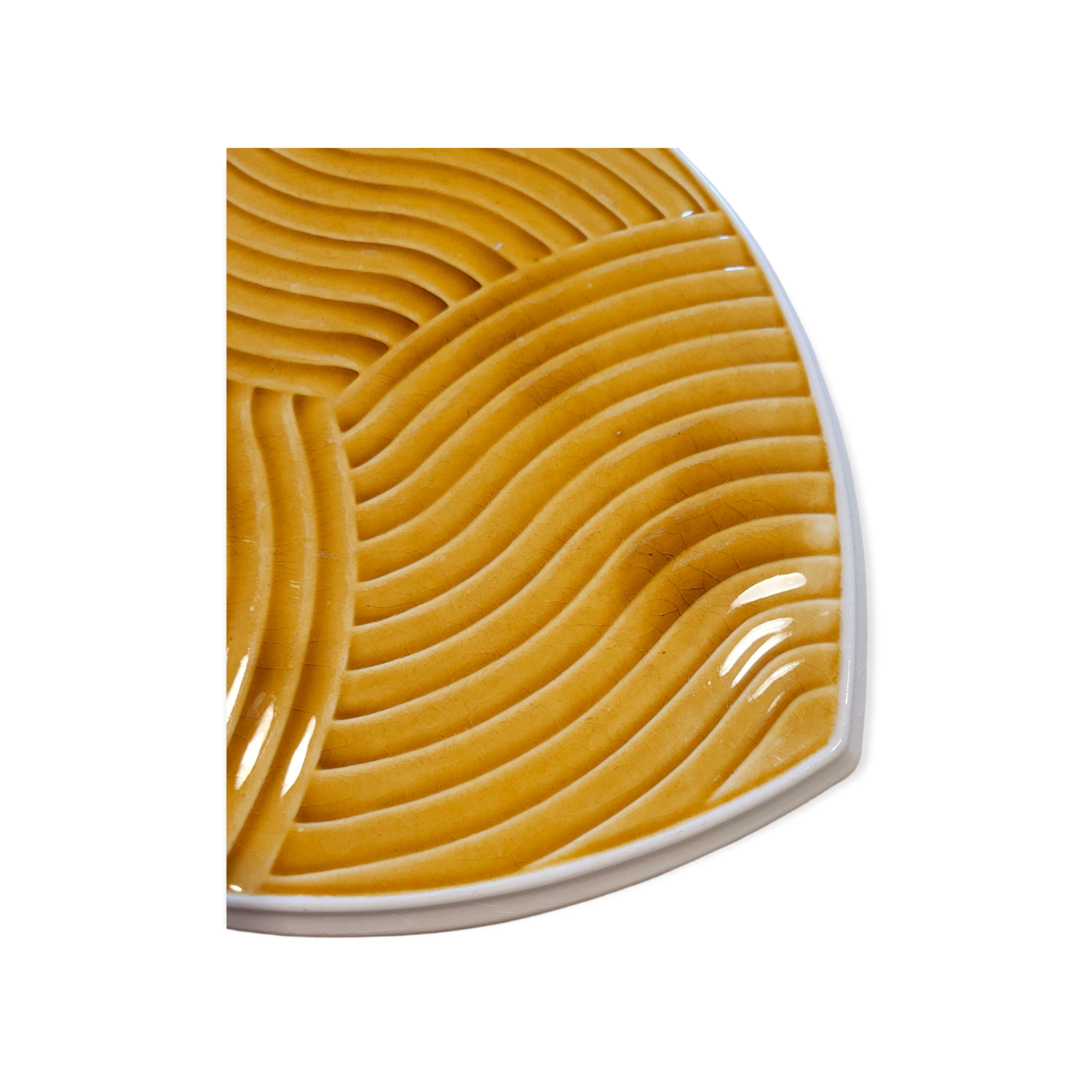 Sarreguemines cheese platter 60s-70s