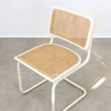 Vintage Cesca B32 chair in white by Marcel Breuer, 1970s