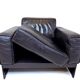 Fauteuil lounge en cuir Matteo Grassi Korium KM 3/1 par Tito Agnoli, 1980