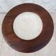 Art Nouveau side table in walnut and marble