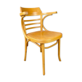 Light wood bistro armchair