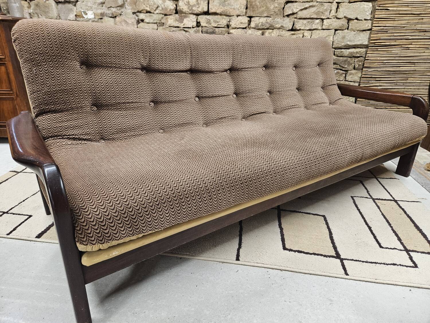 Vintage teak sofa