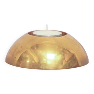 Support de bougie chauffe-plat en bronze