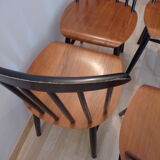 Lot of 4 chairs Fanett design Ilmari Tapiovaara