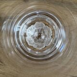 Art Deco flower glass flutes