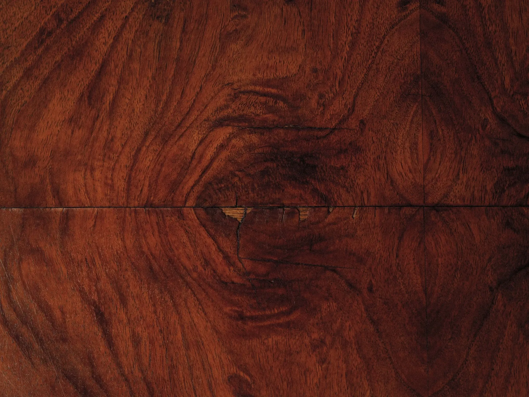 Guéridon rond de style Art déco en bois, vers 1950