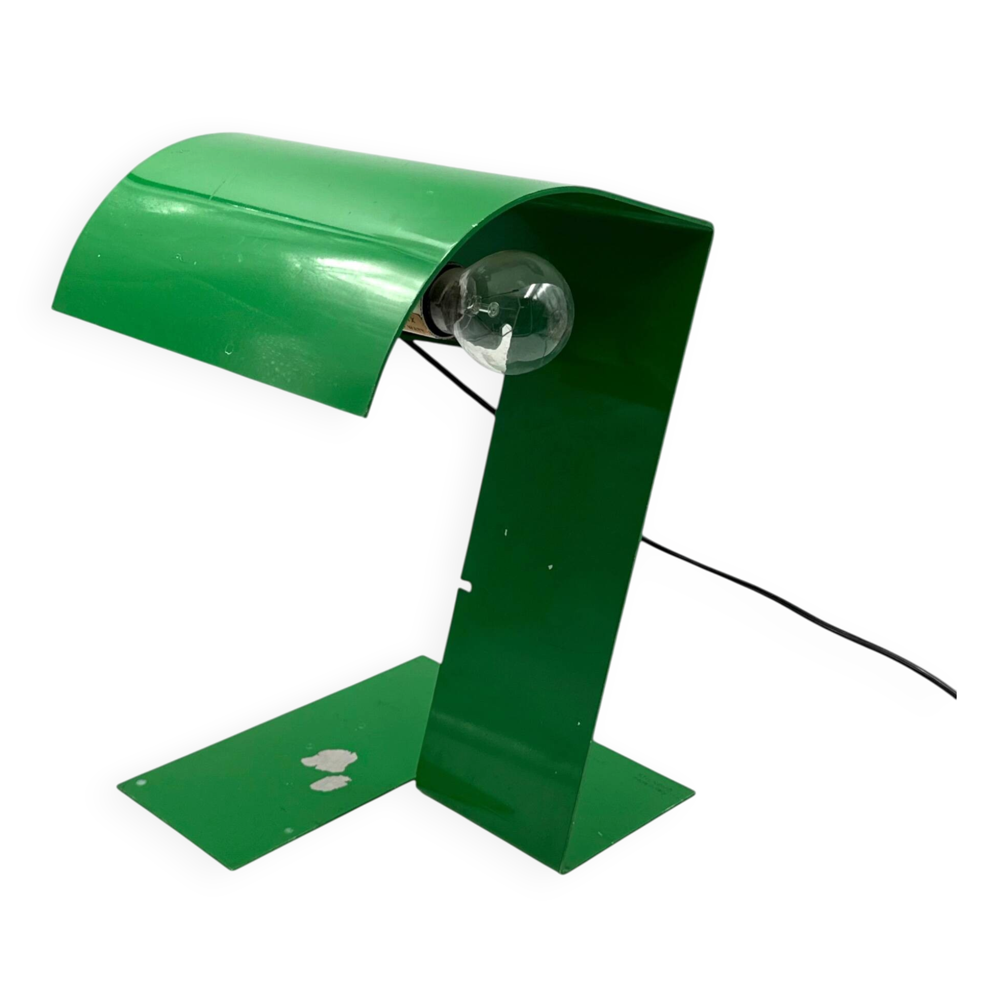 Green 'Blitz' Table Lamp, Trabucco, Vecchi, Volpi, Stilnovo Italy 1972