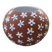 Ceramic floral vase by Edith Nielsen for Zeuthen Keramik