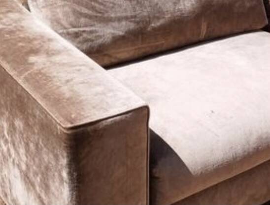 Velvet 3-seater sofa Minotti
