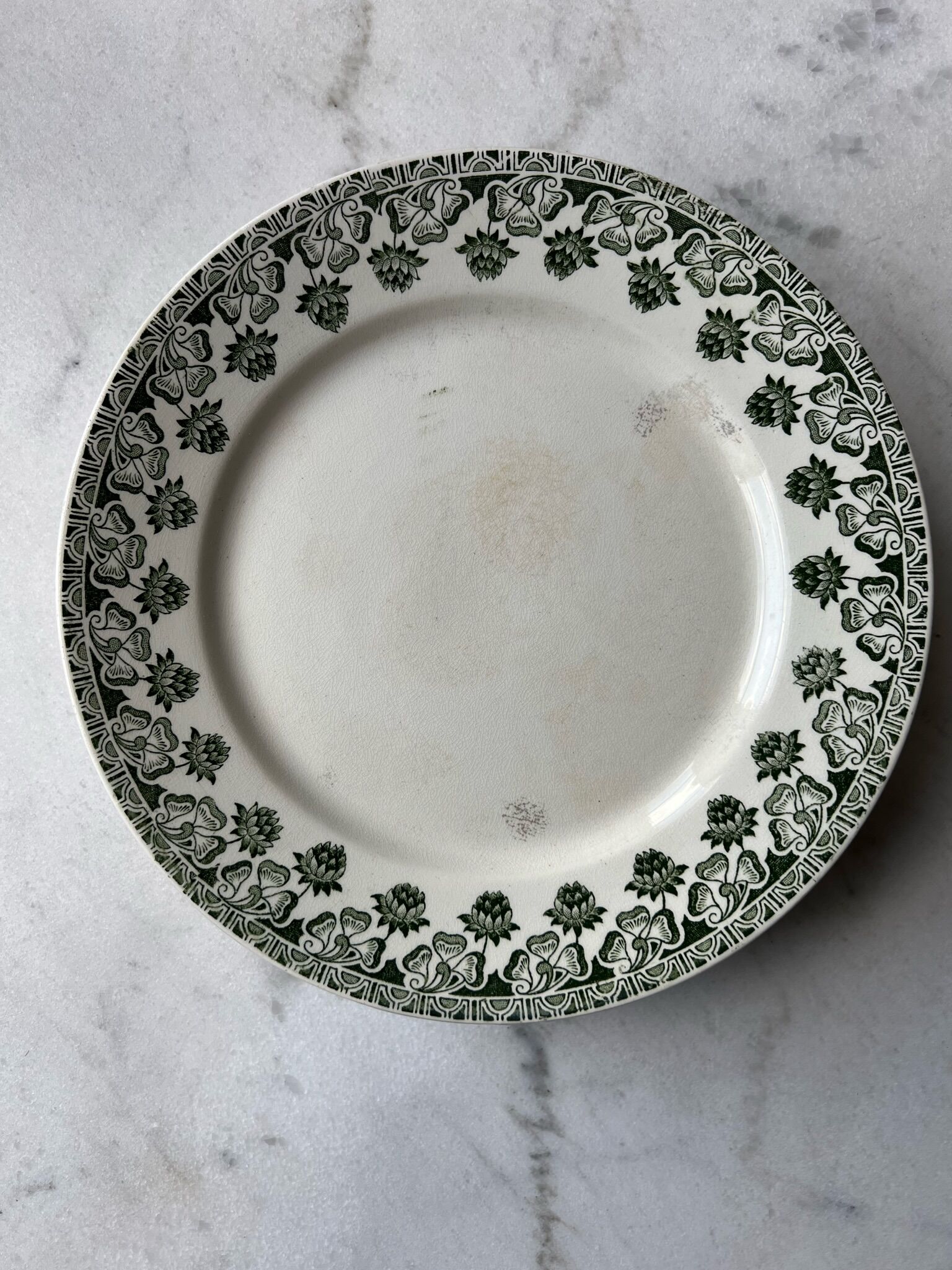 Set of 6 plates - Terre de Fer, Badonviller