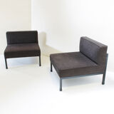 Table basse et deux 2 fauteuils par Wim den Boon, Pays-Bas 1958